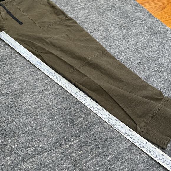 James Perse Pants Men 3 Large Green Cotton Pull On Joggers Utility Pockets Army - Picture 6 of 12